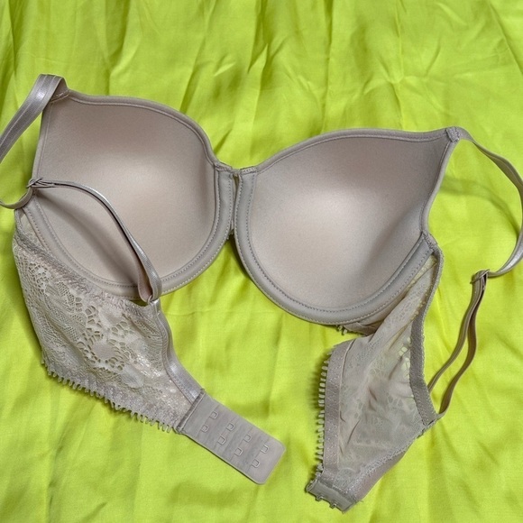 Chantelle 32D Bra C15F69 Blush Underwire Lace Lightly Padded 3455 PS - Picture 8 of 10